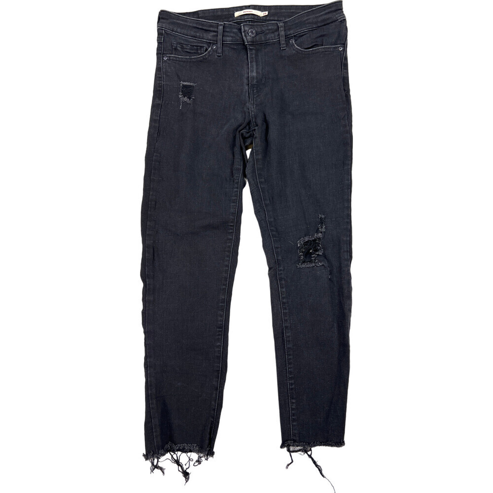 Levi's Black Distressed Women's Jeans
